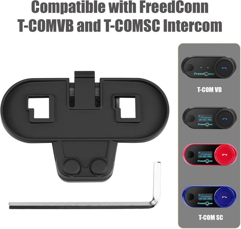 Freedconn Accessory for Motorcycle Bluetooth Headset Helmet Intercom T-COMSC Bracket T-COMVB Clip with Screw Driver - Image 2